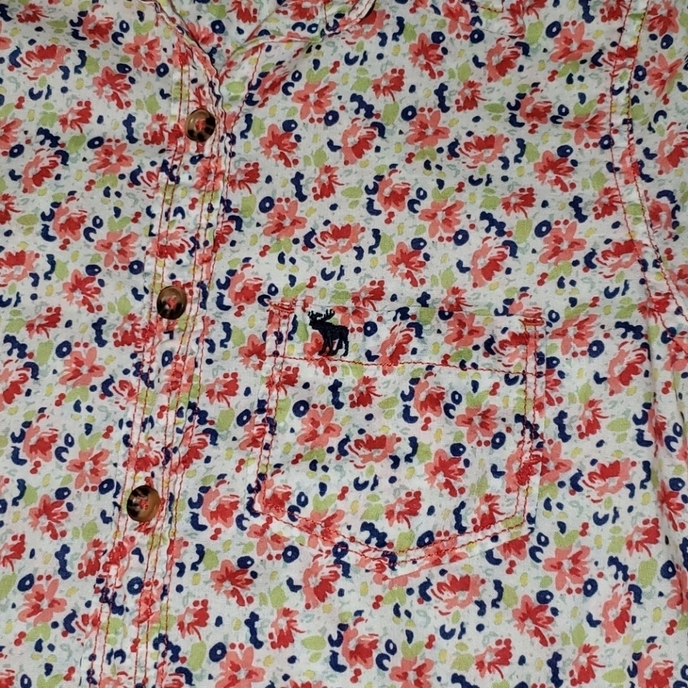 Abercrombie floral blouse #010 - Picture 3 of 9
